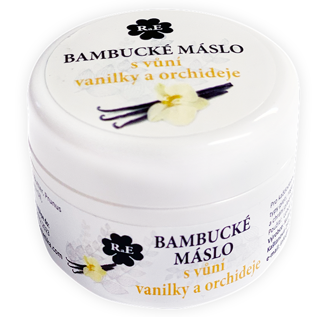 Bambucké tělové máslo s vůní vanilky a orchideje