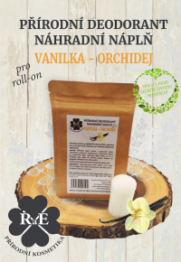 Náhradná náplň do prírodného deodorantu roll-on 22 g - Vanilka a orchidej